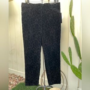 Black Velvet Ankle Pants